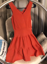 Adorable Sam Edelman Pink Coral Bandage Fit and Flare Dress Size Small