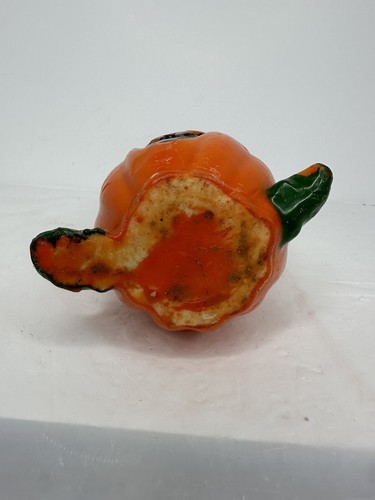 Vintage Halloween Pumpkin Candle Jack O Lantern Unused - Picture 5 of 8
