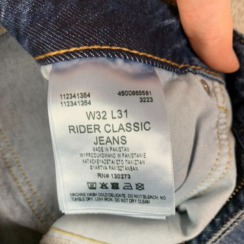 LEE Rider Classic Blue Relaxed Straight Jeans Women's Size W32 L31 - Picture 8 of 18