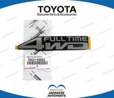 Emblema Original Toyota LandCruiser 80 Series HZJ 4WD Full Time | Pegatina Decorativa