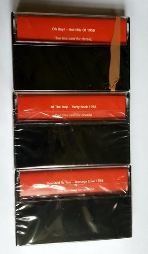 Various – The Golden Age Of Rock 'N' Roll 1958. 3 X Cassette Tape New - Picture 3 of 4