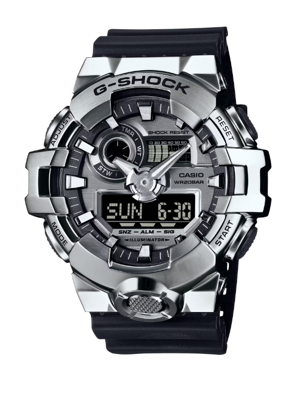 Casio G-Shock G-Steel Silver Tone Stainless Steel Resin