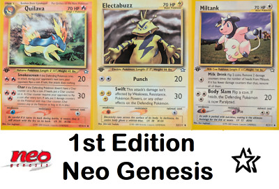1. Edition Neo Genesis! /111 Wählen Sie Ihre Karte! Near Mint & LP! Pokemon TCG