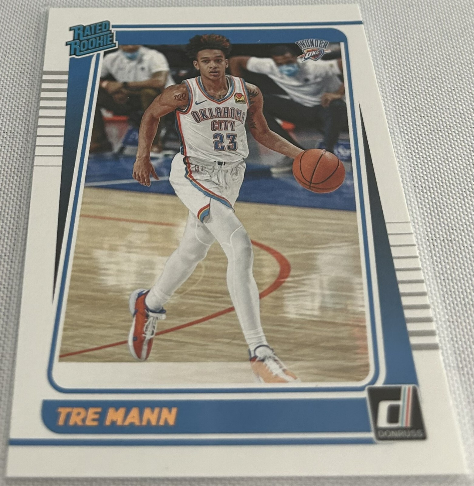 2021-22 Panini Donruss Basketball Tre Mann Oklahoma City Thunder Rookie #218