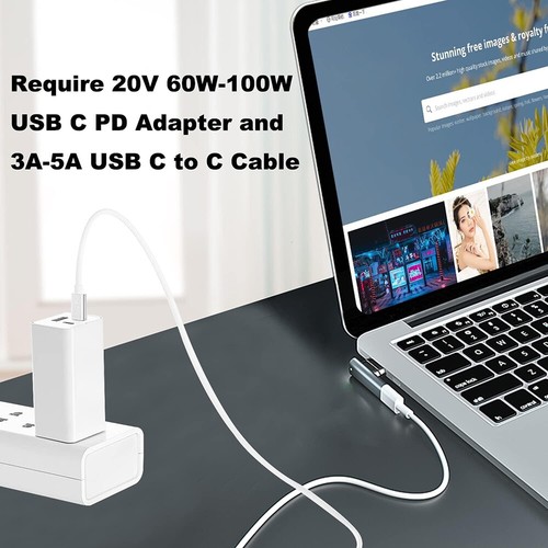 Type C Female to Magsafe 1/2 Adapter Coverter Fast Charge for MacBook Air/Pro - Picture 12 of 15