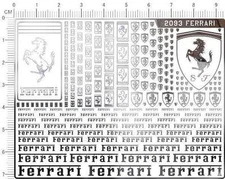 1/18 1/12 1/24 1/20 1/43 chrome(metal) decals Ferrari D (2093)