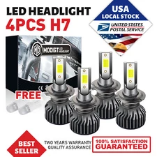 4 X H7 LED Headlight Bulbs 120000LM 6000K 200W For Volkswagen Golf City 07-10