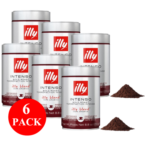 6 x illy Intenso Espresso Ground Coffee 250g eBay