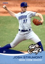 2017 Omaha Storm Chasers Choice #21 Josh Staumont La Habra California CA Card