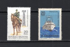 R9652 Argentina 1968 Frontier Gendarme & Patrol Boat 2v. MNH
