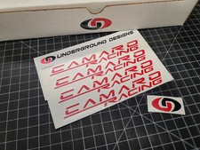 Camaro Racing Decals 4pk Wheel Brake Caliper 6 Mini Accent Stickers Lsx Ltx