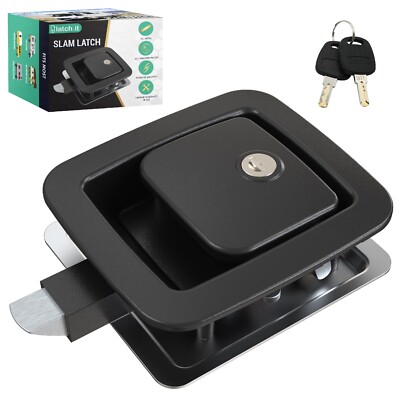 Lippert RV Slam Latch Cargo Doors - Black (NO HARDWARE INCLUDED) Campe