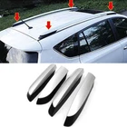 For Toyota RAV4 2013-2018 4X Silver Roof Rack Rails End Cover  Replace