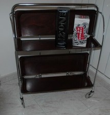 Carrello bar vintage Gerlinol Dinett degli anni '60