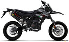 AUSPUFF ARROW ALUMINIUM SCHWARZ FÜR APRILIA RX / SX 125 21-24 HOMOLOGIERTE EURO5