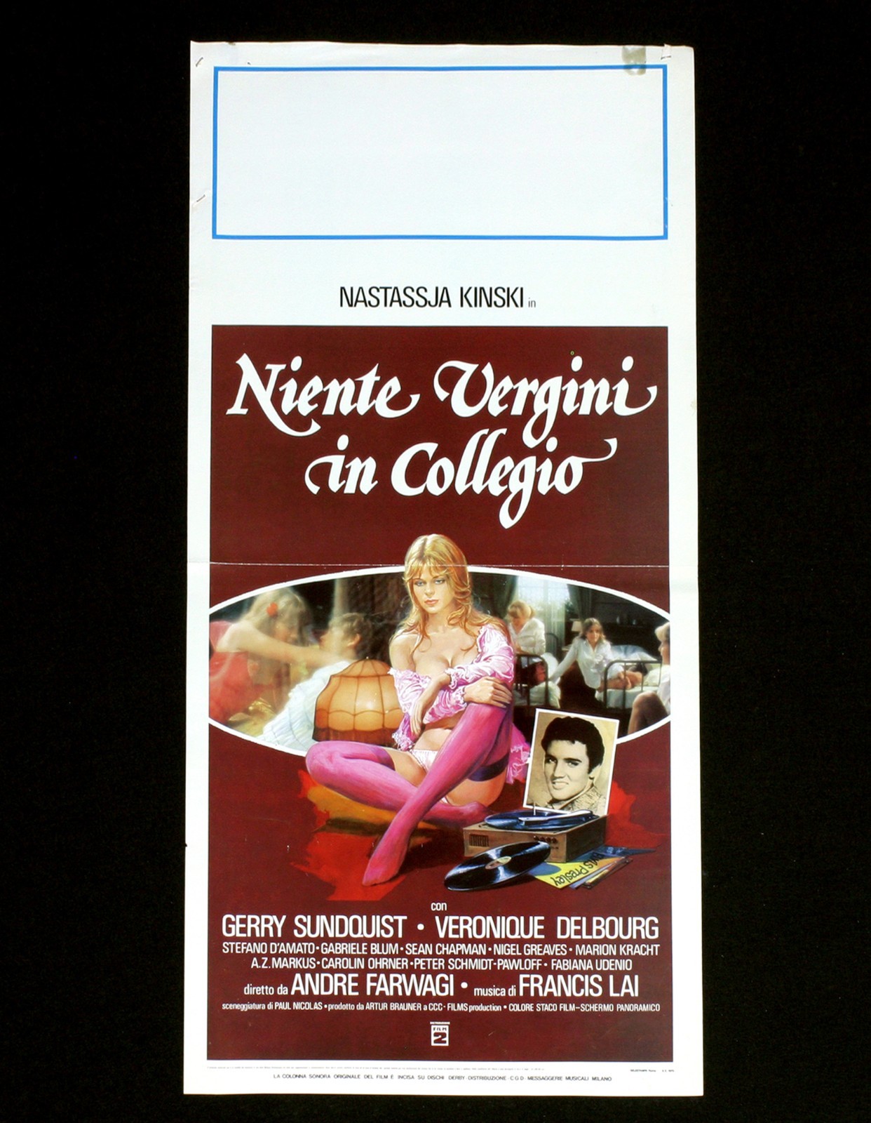 Locandina originale film Niente vergini in collegio (1978) - Regia di André Farwagi