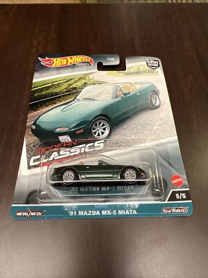 2023 Hot Wheels Car Culture 'Modern Classics' 5/5 '' '91 Mazda MX-5 Miata'' New