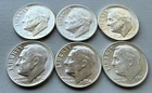 6 Roosevelt SILVER Dimes 1946–1960 ~ 90% Silver ~ Incl. 1948-S & 1st Year 1946