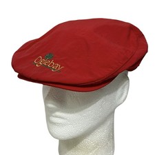 Vintage Oglebay Golf Resort Course Red Flat Cap Hat Made in the USA Town Talk