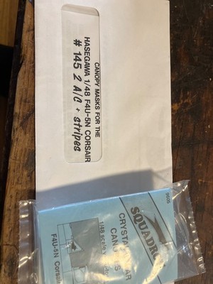 1/48 Squadron bac-u-form canopy F4u-5n/EZ mask canopy mask set for Hasegawa