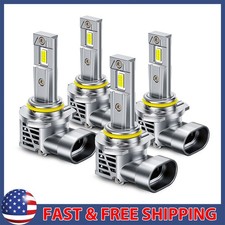 4X AUXITO 9005+9006 LED Headlight 120W 80000LM High/Low Beam 6500K Bulbs Kit M6S