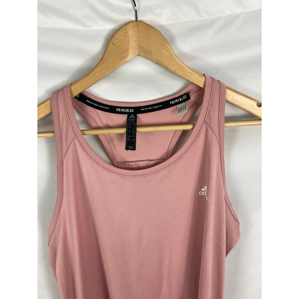 Camiseta sin mangas Adidas Primablue a rayas espalda deportiva talla grande Foto 3 de 4