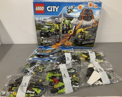 Lego City 60124 Vulkan Erkundung Base Set versiegelte Tüten: Tüten 1 & 7 fehlen