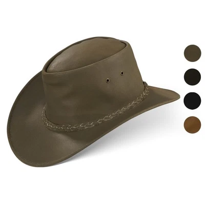 Black Forest Fox Melbourne Cowboy Reiten Western Wickel Hut Rindsleder 4 Farben - Bild 1 von 4
