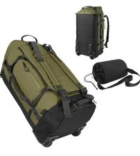 85L 29“ Foldable Rolling Backpack with Wheels, Soft-Side Travel Duffle Bag with