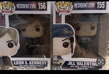 Image of Funko POP Resident Evil Leon S Kennedy 156 And Jill Valentine Funko Pops