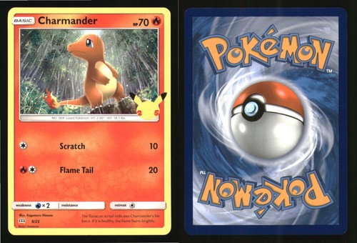Charmander 009/025 Promo McDonald's 25° Anniversario Promo Pokemon LP - Foto 3 di 3