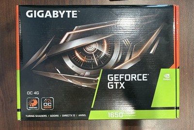 GIGABYTE NVIDIA GeForce GTX 1650 4GB GDDR5 Graphics Card GV-N1650OC-4GD