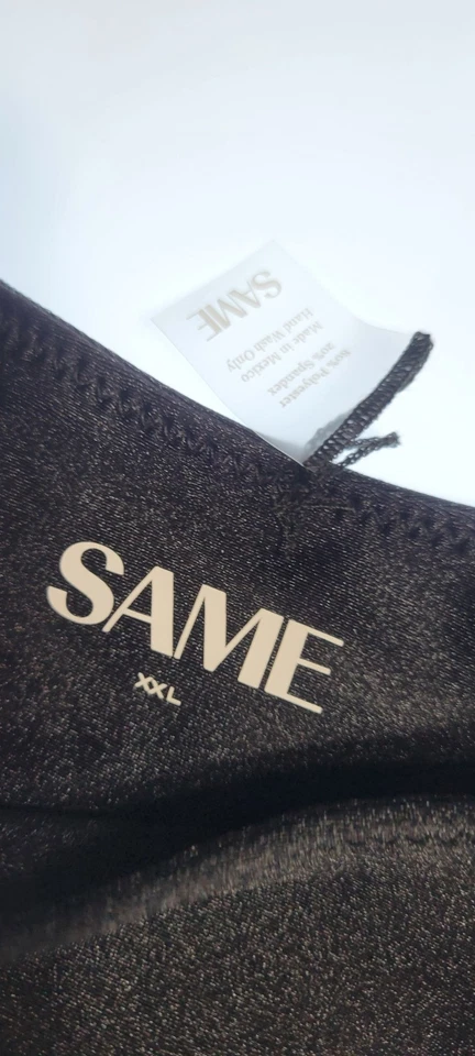 SAME Bikini Los Angeles Mujer Top XXL Parte Inferior Grande Punta Alta Imitación Gamuza Crema Foto 2 de 4