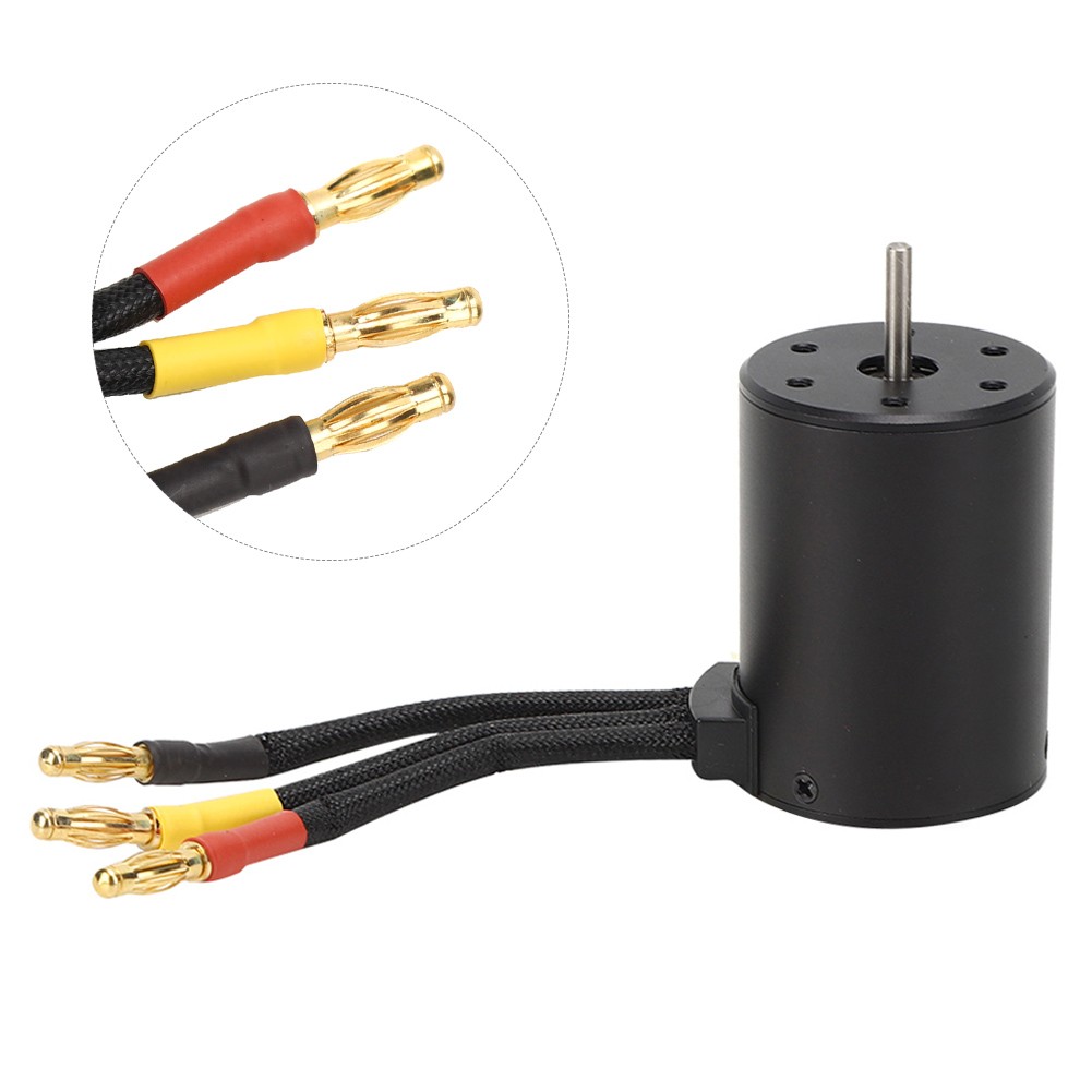 3650 Brushless Motor High Performance For HSP 1/10 RC Car Black Excellent