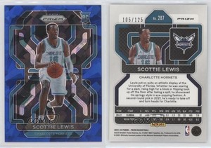 2021-22 Panini Prizm Blue Ice Prizm /125 Scottie Lewis #287 Rookie RC