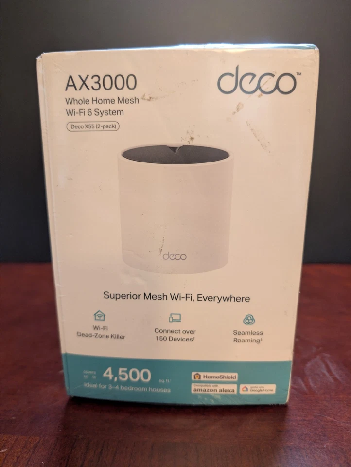 TP-LINK Deco X55 AX3000 Whole Home Mesh Wi-Fi 6 System (2-Pack) 4500 Sq. Feet - Image 2 of 4