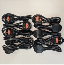 10x 1m Long UK Plug to C5 Clover Leaf Power Cable Cloverleaf Mains Lead
