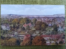 40er Jahre Sevenoaks, aus Pfarrkirchturm, Kent.  Künstler A R Quinton. J Salmon