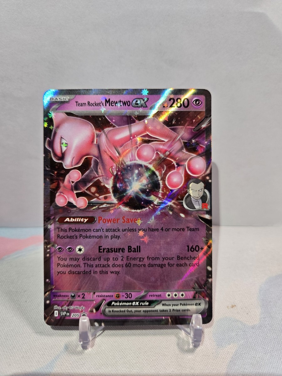 Team Rocket's Mewtwo ex 205 Sv: Scarlet & Violet Promo Cards