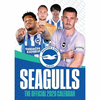 TWOCAN DESIGN LTD Brighton & Hove Albion FC A3 Calendar 2026 - Football - Month To View