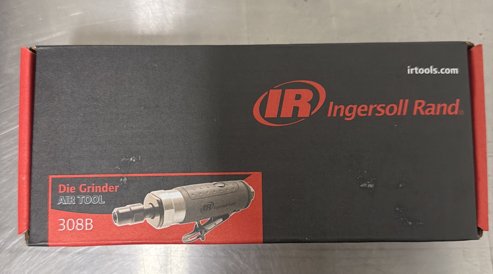 Ingersoll Rand IR 308B Air Die Grinder, 25,000 RPM, 0.33 HP, 1/4" Collet, Rear