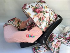 9pc Infant Car Seat Cover Canopy Headrest Blanket Hat Nursing Scarf 25JE10