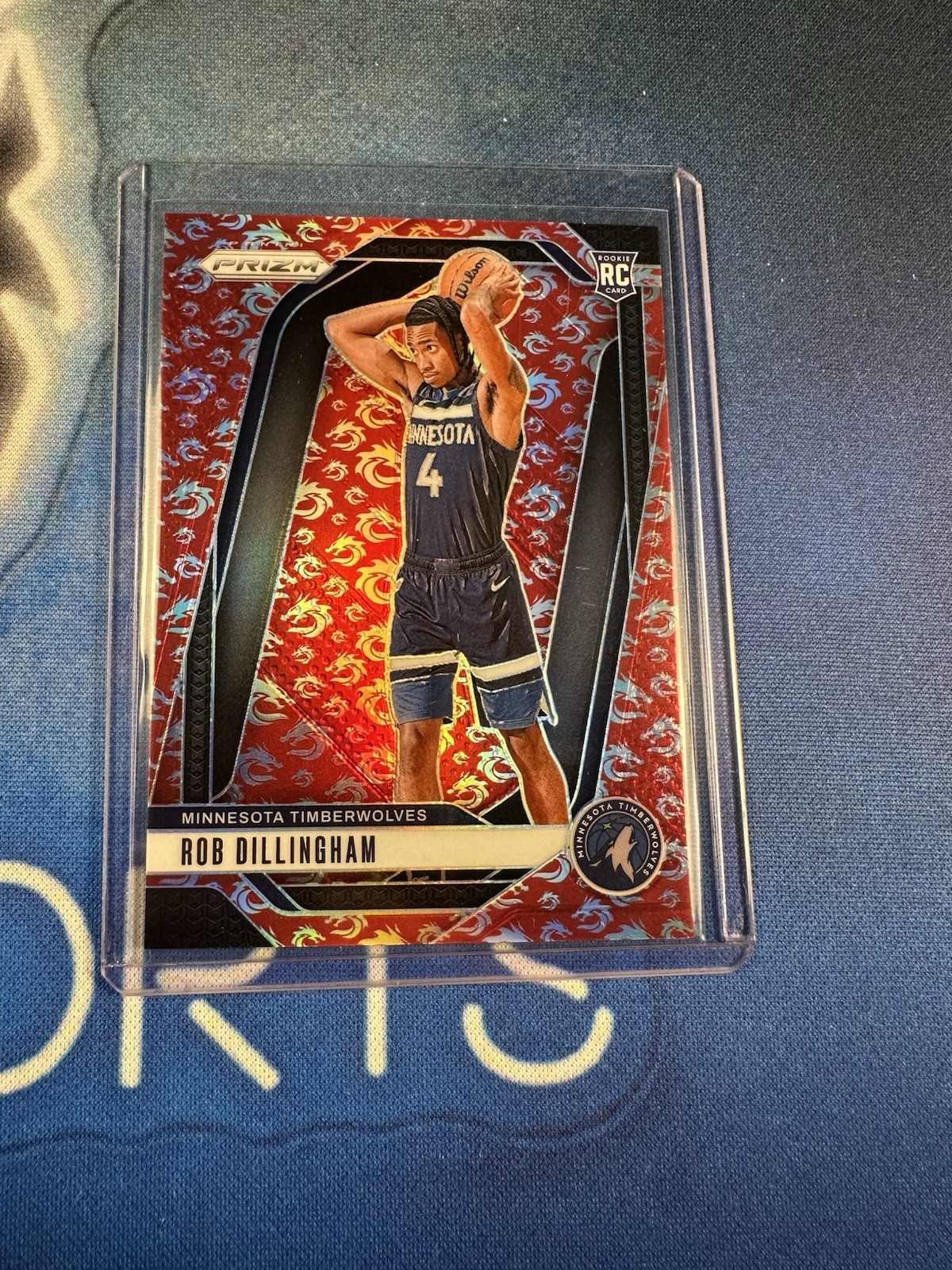 2024-25 Panini Prizm Rob Dillingham #250 RC Rookie China Dragon Year /88