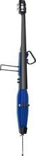 3/4 electric double bass with gigbag, transparent blue
