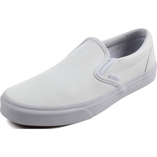 Vans Unisex Adult CLASSIC SLIPON Leather Shoes  Classic Tumble True White 