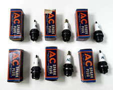 Vintage Ac 73 Spark Plug Set X6 Tractors Trucks Old Cars New Old Stock