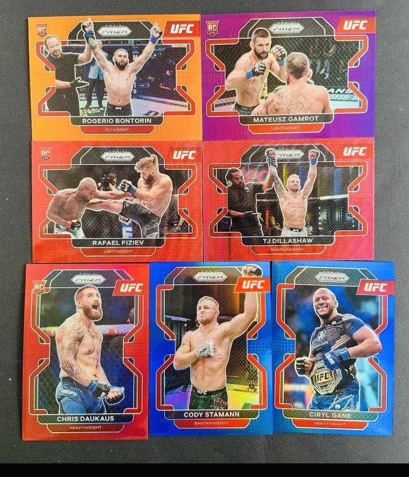 2022 Panini Prizm UFC MATEUSZ GAMROT ROOKIE Purple PRIZM /149 RC Ciryl Gane /199