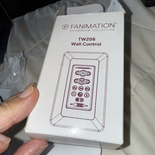 Genuine New Fanimation TW206 White Ceiling Fan & Light Wall Control - NEW OPEN - Picture 6 of 7