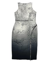 JLO Y2K Snake Leopard Animal Print Bodycon Mini Dress Size 10 Club Party Edgy