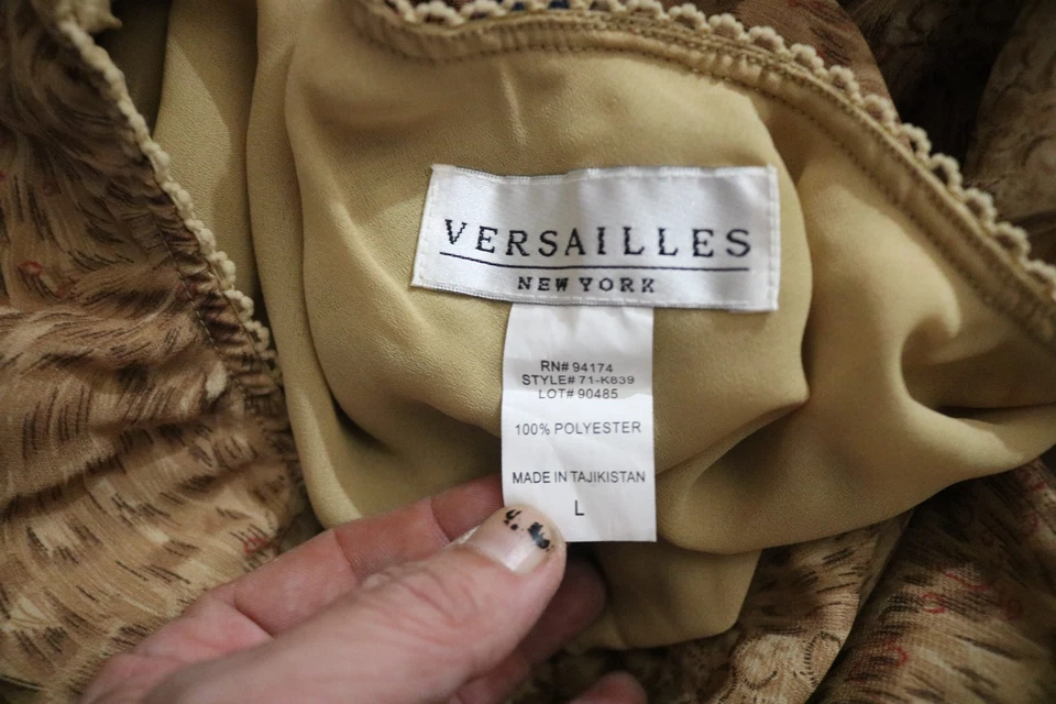 Maxi Falda Versalles Marrón Boho, Talla Grande Animal Print Foto 4 de 4